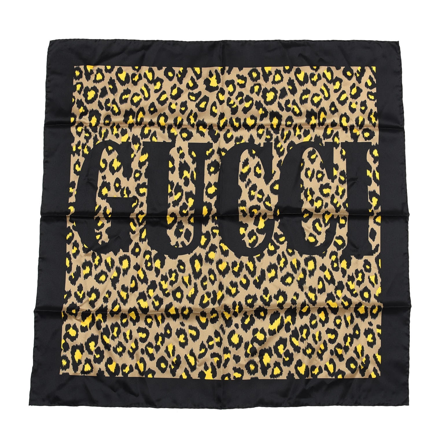 Gucci Silk Leopard Print Scarf 1 of 4