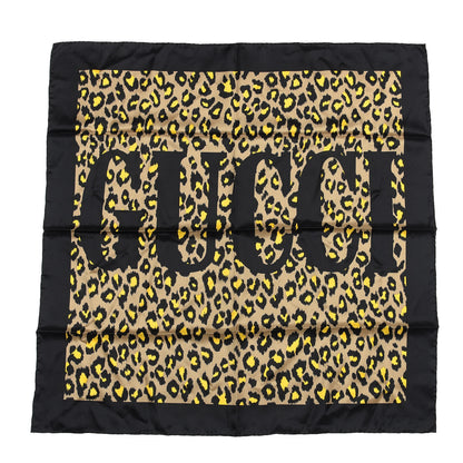 Gucci Silk Leopard Print Scarf 1 of 4