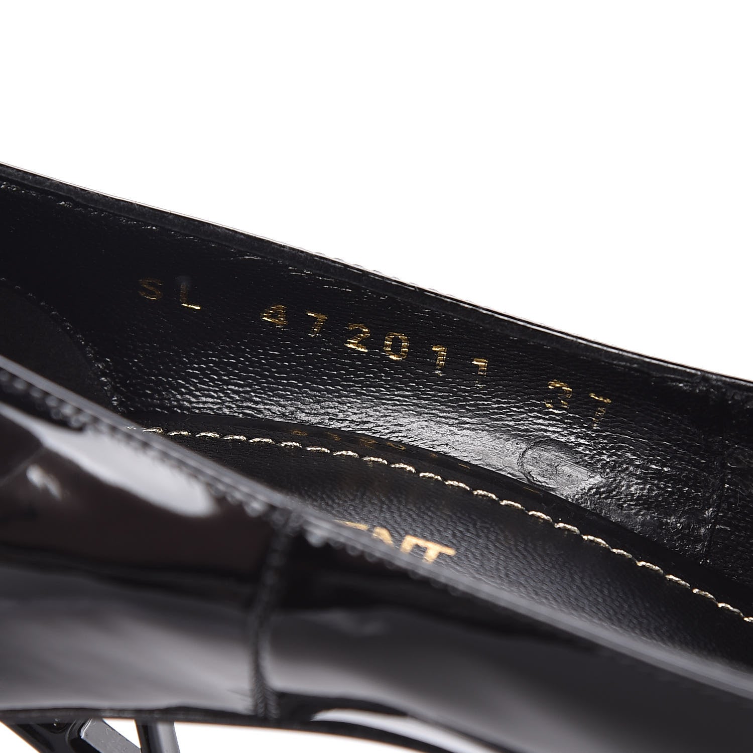 Saint Laurent Patent Opyum 110 Pumps 37 Black 8 of 8