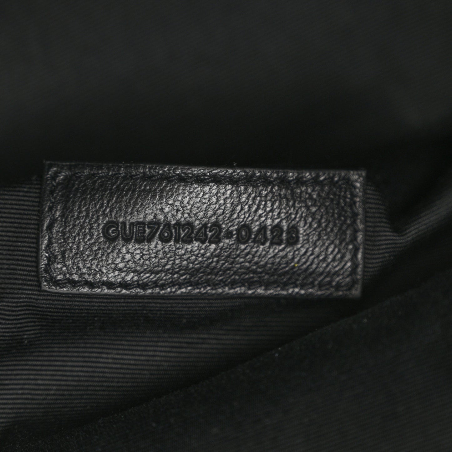 Lambskin Matelasse Monogram Joe Mini Bucket Bag Black