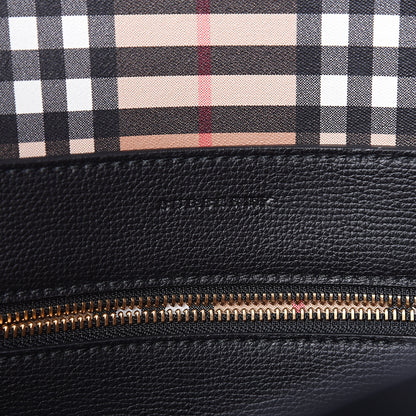 Burberry Calfskin Crest Embossed Small Tote Black 5 of 13
