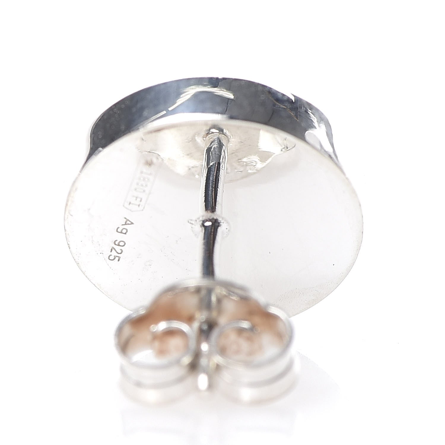 Gucci Sterling Silver Round Stud Earrings 4 of 5
