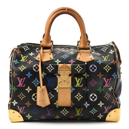 Louis Vuitton Monogram Multicolor Speedy 30 Black 1 of 16