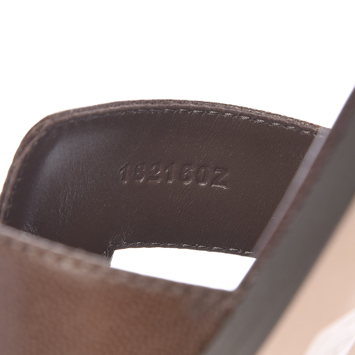 Goatskin Oran Sandals 41 Gris Galet