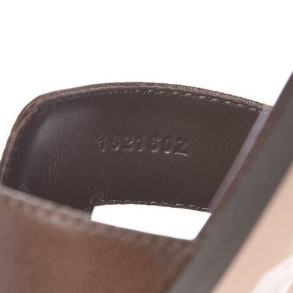 Hermes Goatskin Oran Sandals 41 Gris Galet 7 of 10