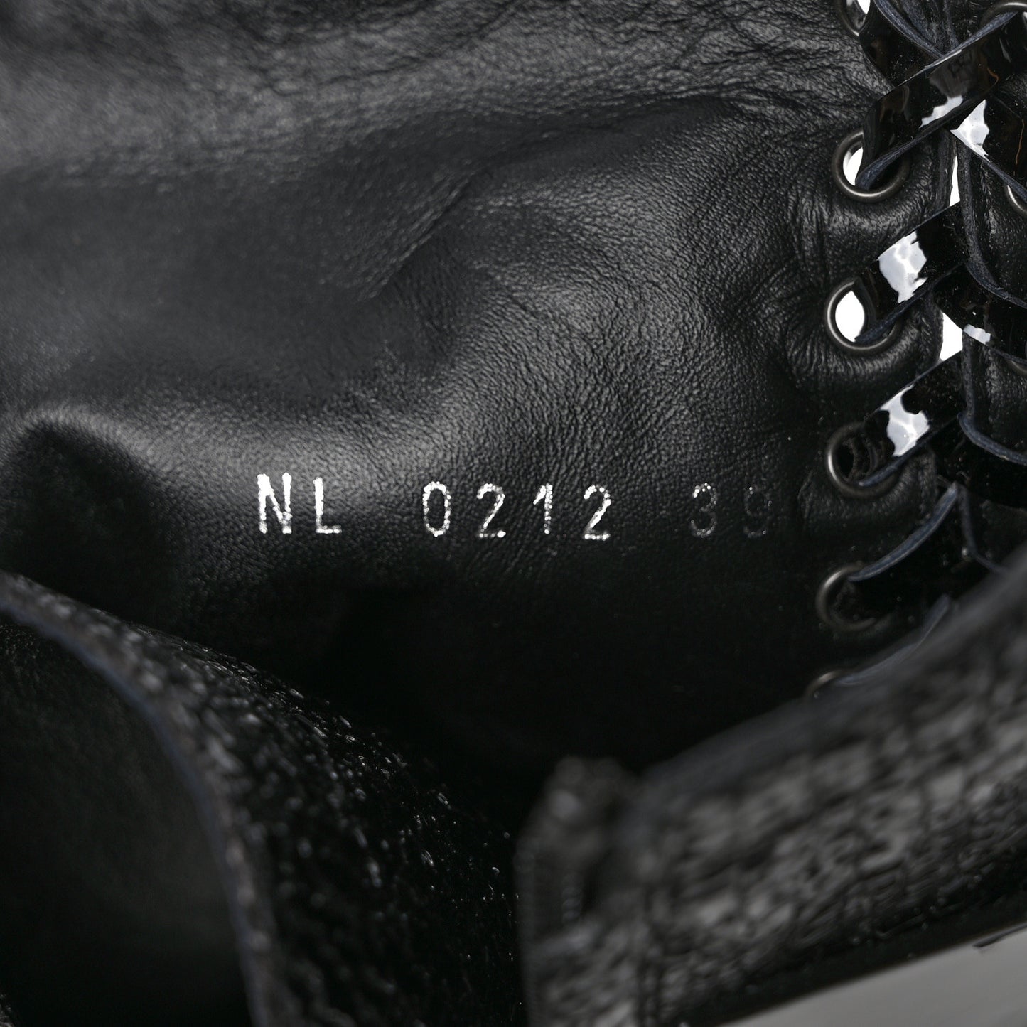 Patent Goatskin Monogram Moonlight Half Boots 39 Black