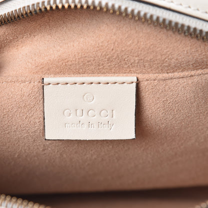 Gucci Calfskin Matelasse Small GG Marmont Chain Shoulder Bag White 6 of 14
