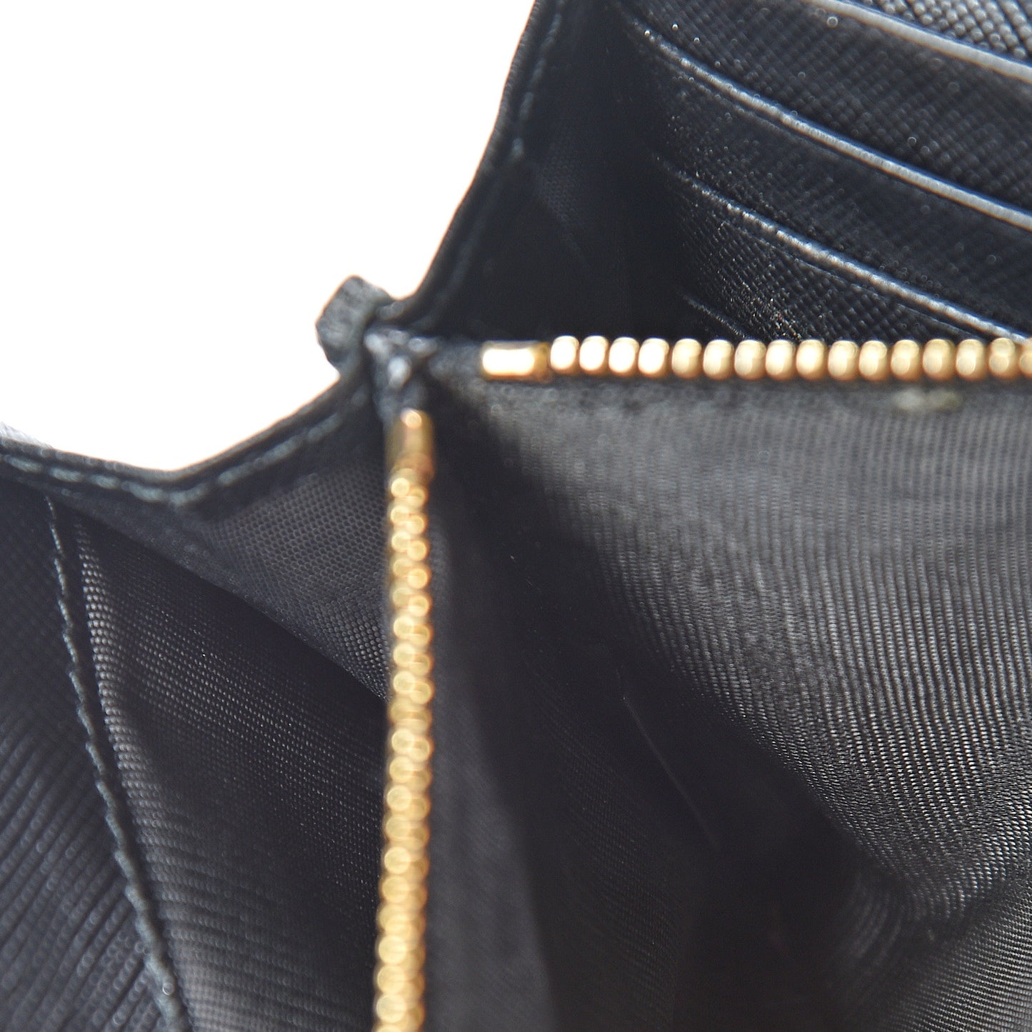 Saffiano Bow Continental Wallet Black