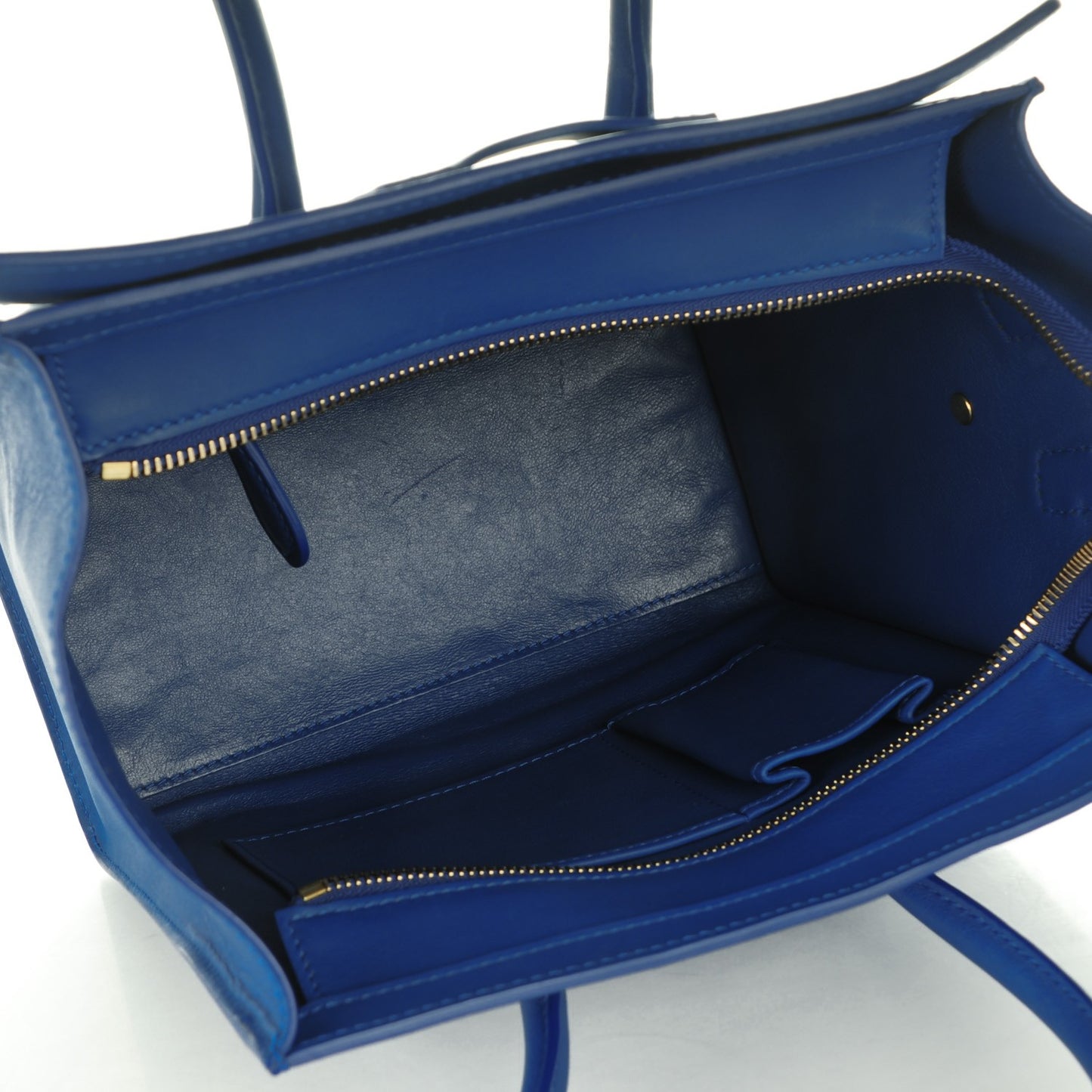 Smooth Calfskin Micro Luggage Royal Blue