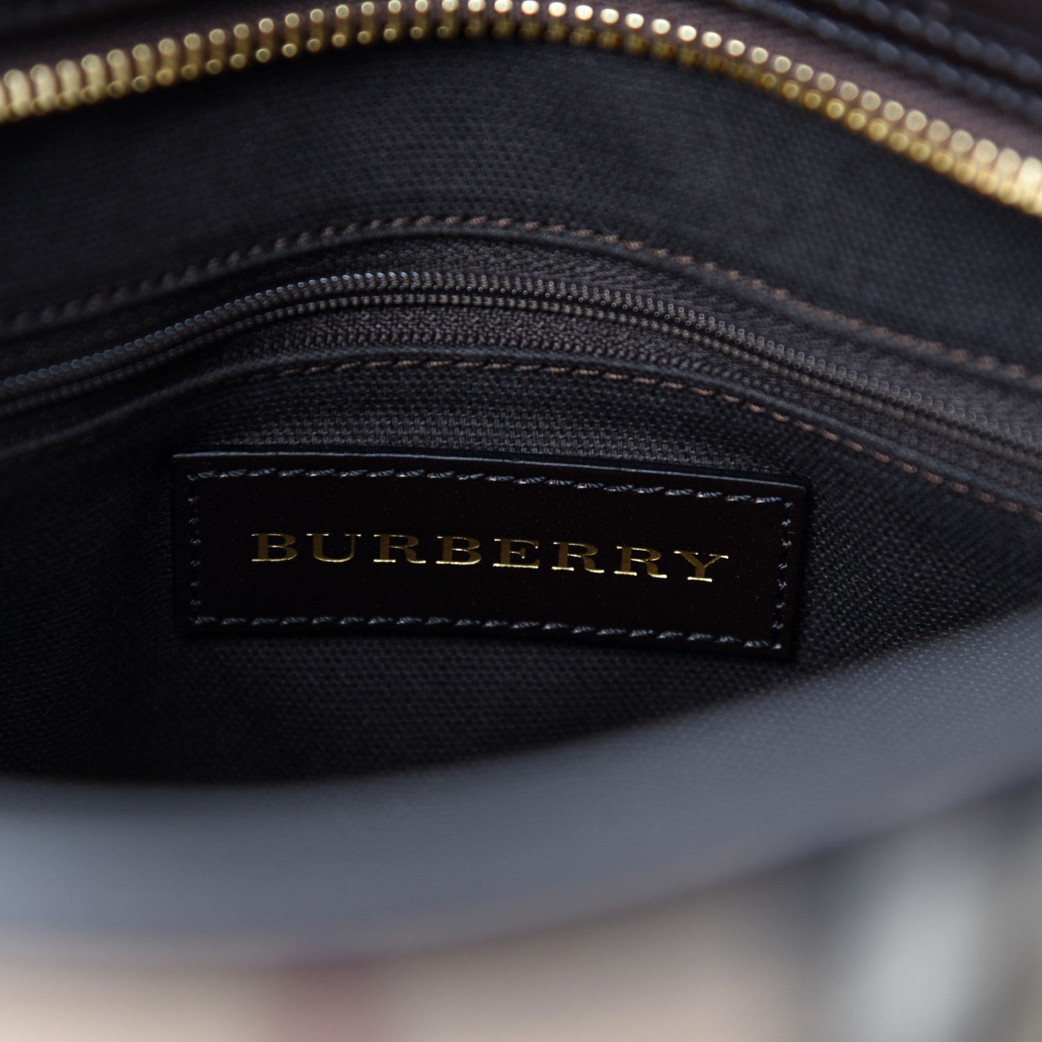 Burberry Haymarket Check Medium Minford Portrait Tote Chocolate 8 of 11