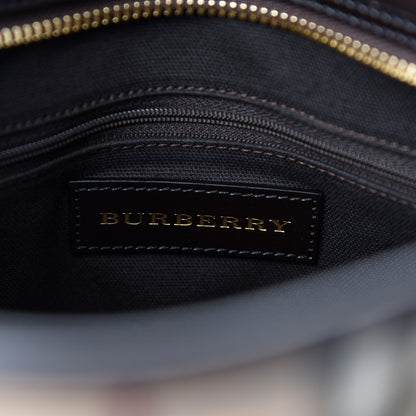 Burberry Haymarket Check Medium Minford Portrait Tote Chocolate 8 of 11