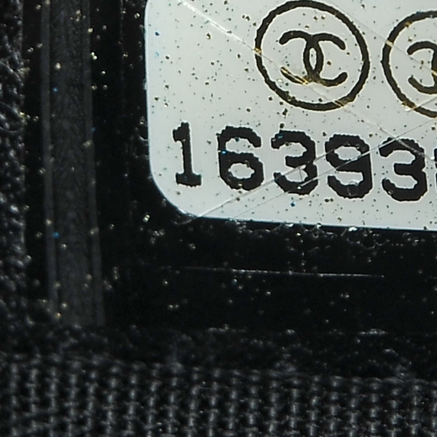 Chanel Caviar Timeless CC Cosmetic Pouch Black 7 of 8