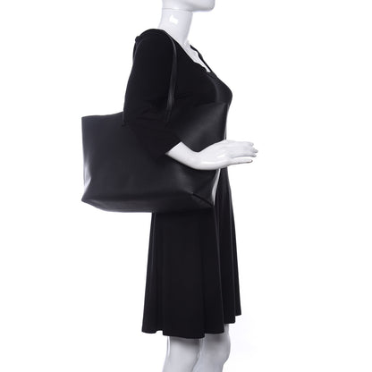 Saint Laurent Calfskin Large Shopping Tote Black 2 of 9
