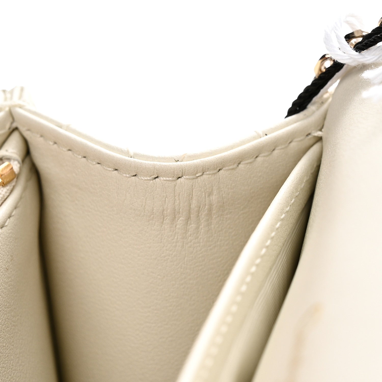 Christian Dior Lambskin Cannage Lady Dior Chain Pouch Latte 11 of 12