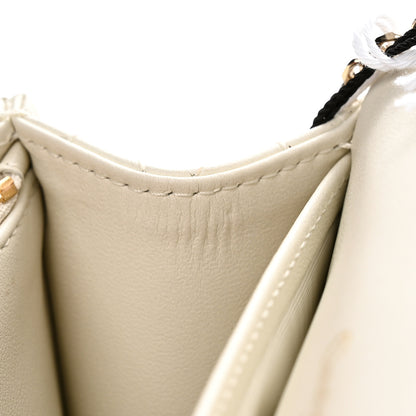 Christian Dior Lambskin Cannage Lady Dior Chain Pouch Latte 11 of 12