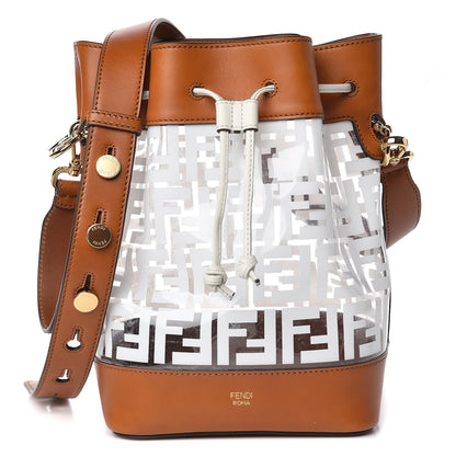 Fendi TPU FF Vitello Aura F is Fendi Grande Mon Tresor Bucket Bag White Cuoio 1 of 11
