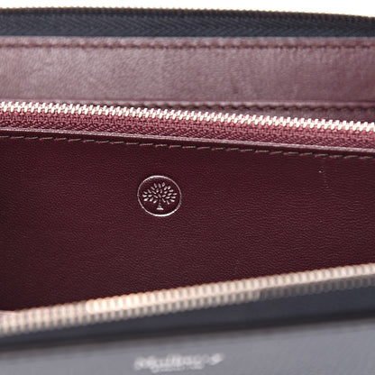 Mulberry Cross Grain Zip Around Wallet Navy 5 of 7