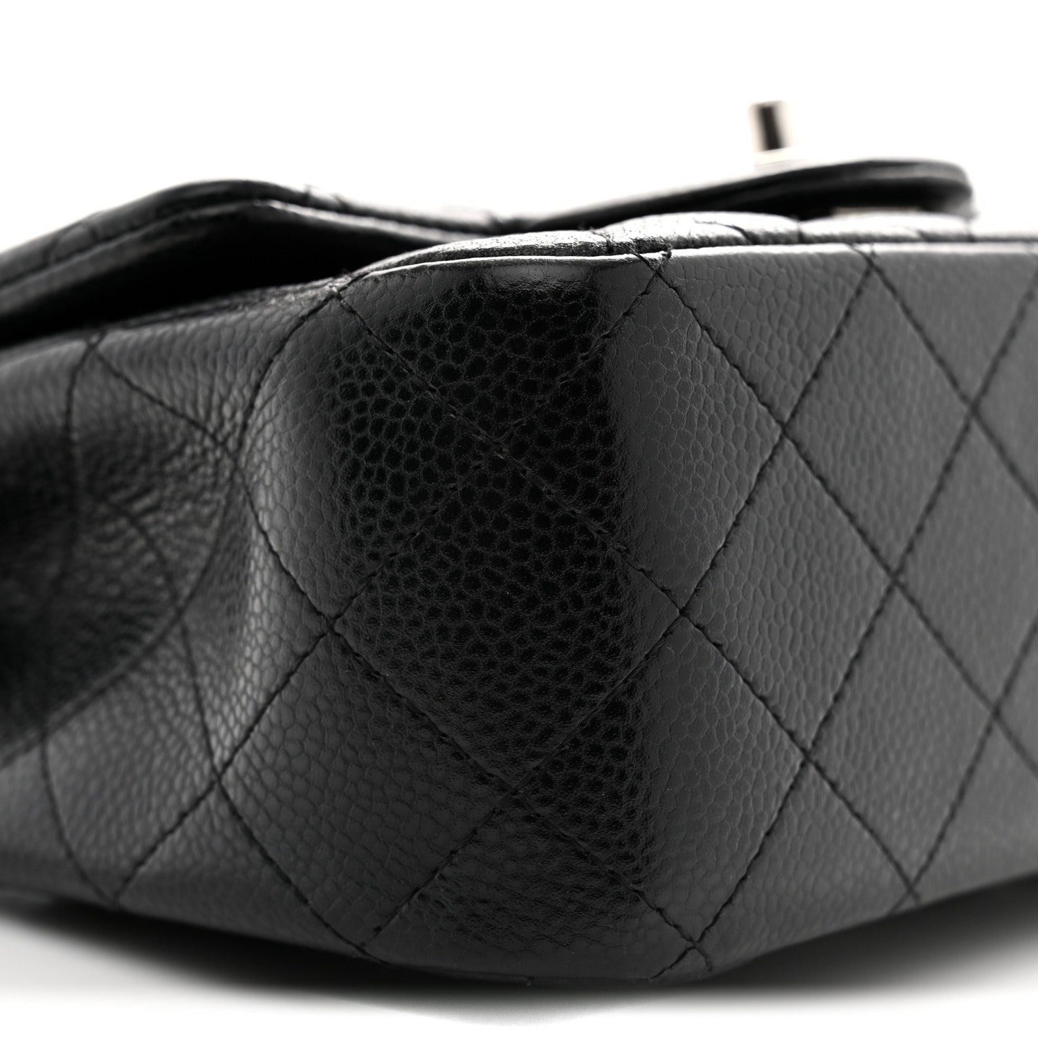 Chanel Caviar Quilted Mini Square Flap Black 9 of 10