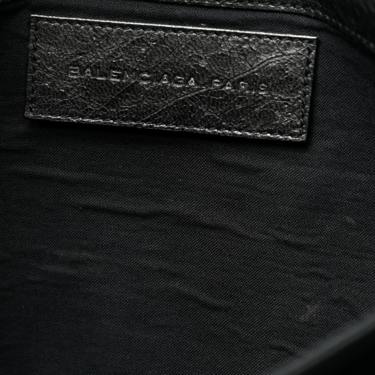 Balenciaga Agneau Giant 21 Silver Hardware Envelope Clutch Black 12 of 13
