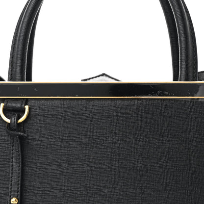 Fendi Vitello Elite Petite 2Jours Tote Black 9 of 11