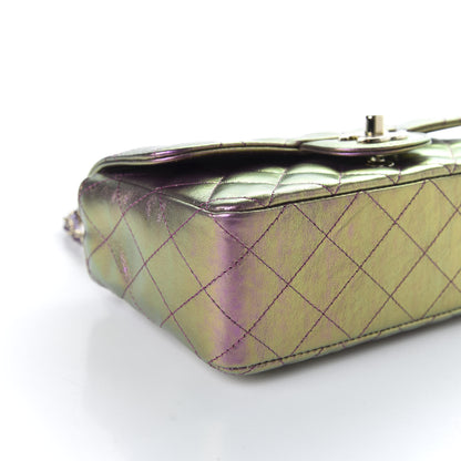 Chanel Iridescent Lambskin Quilted Mini Rectangular Flap Purple 8 of 10