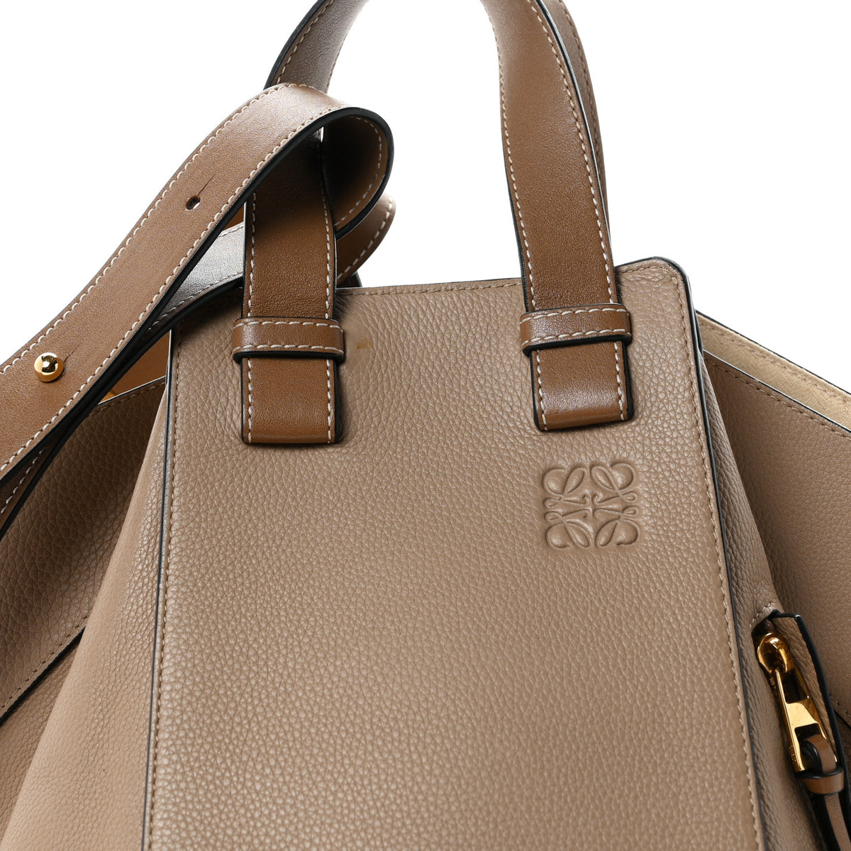 Loewe Calfskin Medium Hammock Shoulder Bag Sand Mink 15 of 19