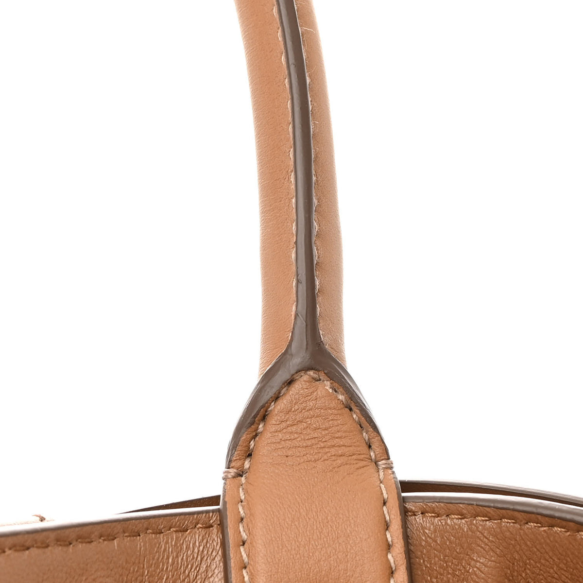 Vitello Belted Tote Caramel
