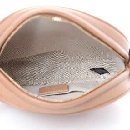 Gucci Pebbled Calfskin Mini Soho Chain Bag Camelia 5 of 9