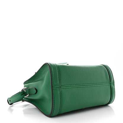 Alexander McQueen Pebbled Calfskin Mini Padlock Tote Green 4 of 10