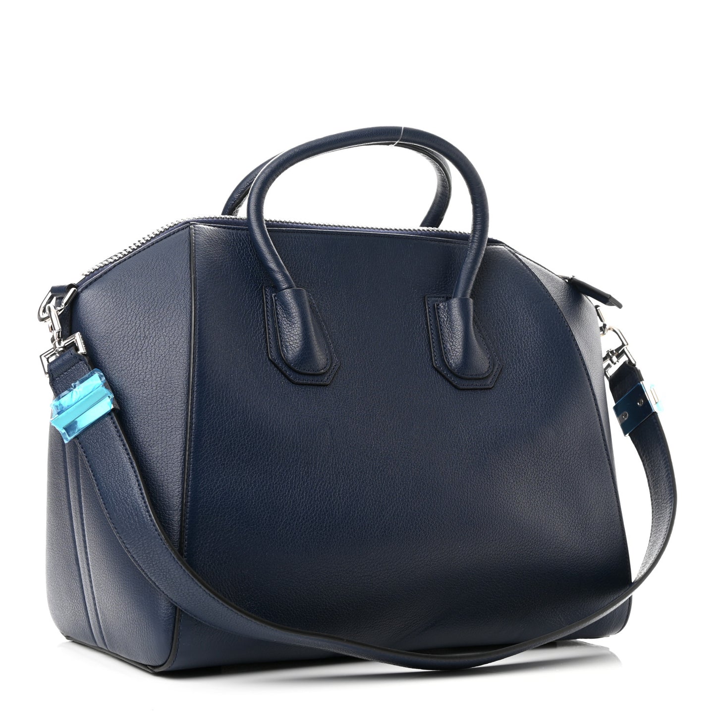 Sugar Goatskin Medium Antigona Navy