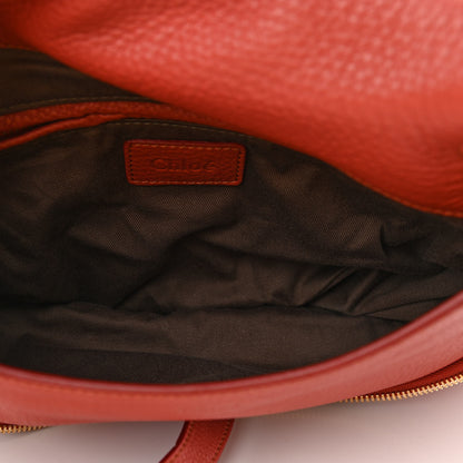 Chloe Calfskin Medium Marcie Round Zip Crossbody Bag Maple Leaf 5 of 9