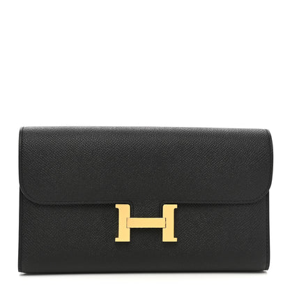 Hermes Epsom Constance Long Wallet Black 1 of 8