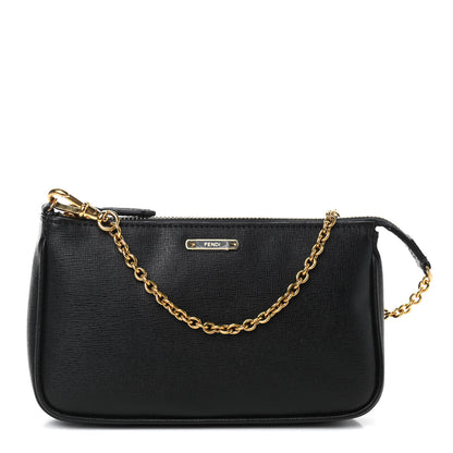 Fendi Vitello Elite Pochette Black 1 of 9