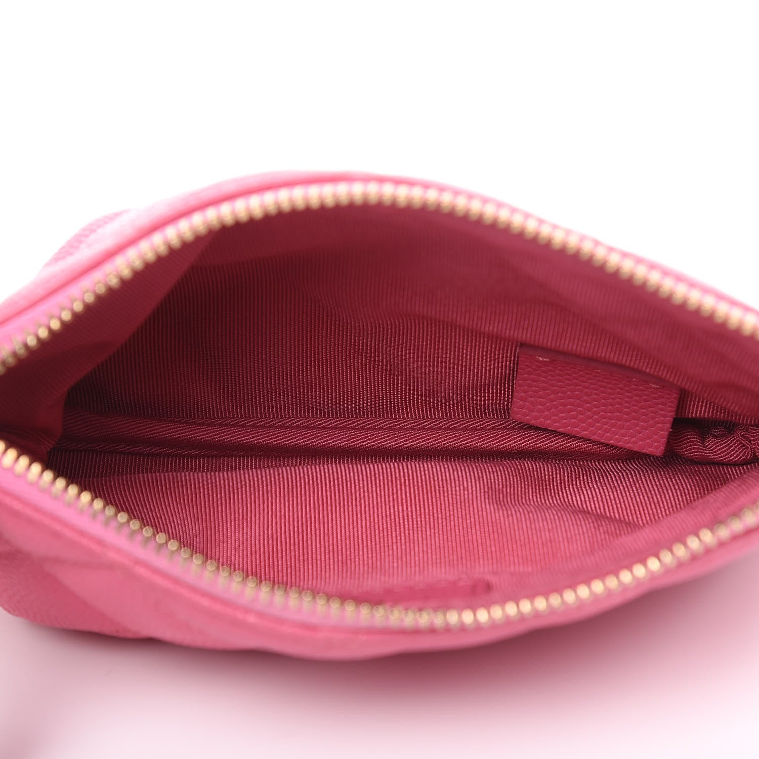 Chanel Caviar Quilted Small Cosmetic Case Pink 5 of 8