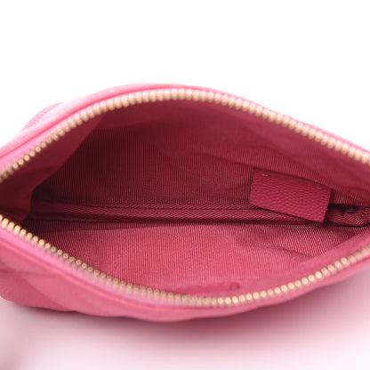 Chanel Caviar Quilted Small Cosmetic Case Pink 5 of 8