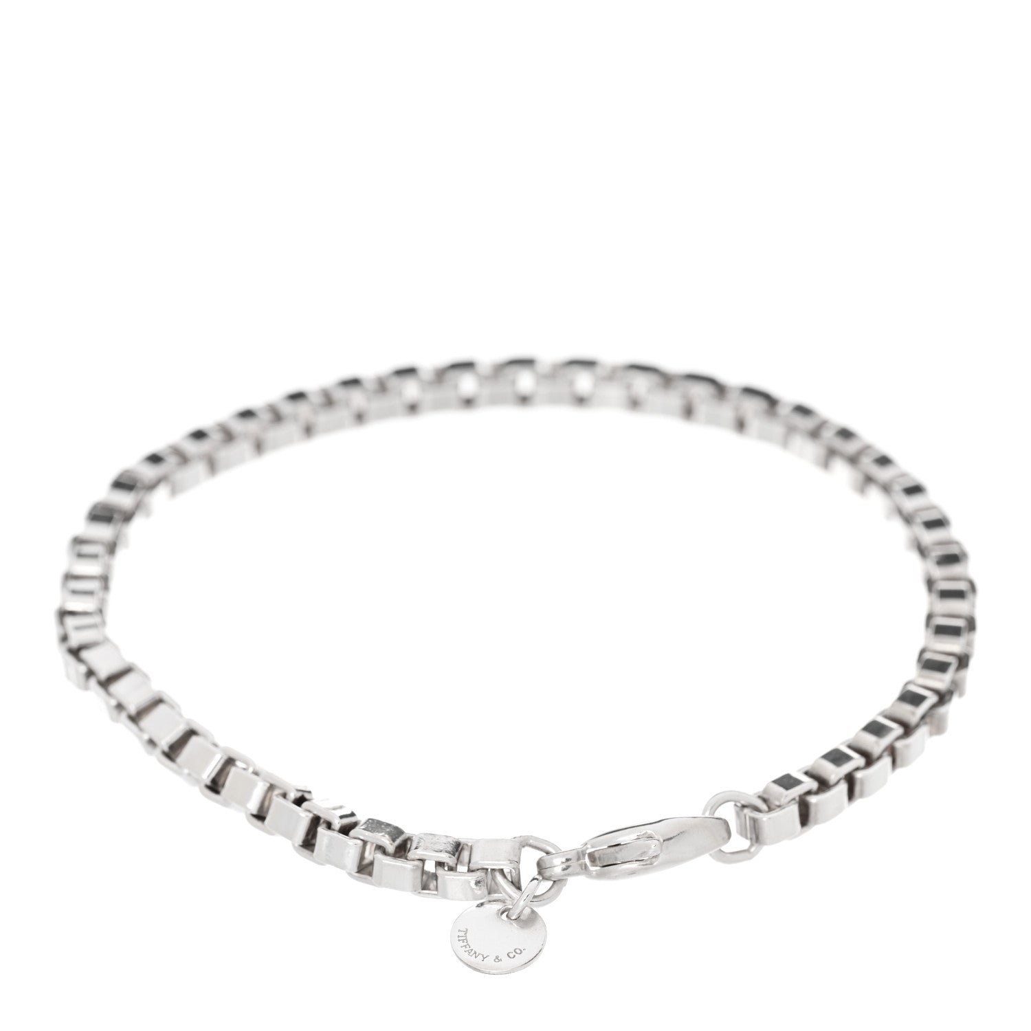 Tiffany Sterling Silver 4mm Venetian Link Bracelet 2 of 4