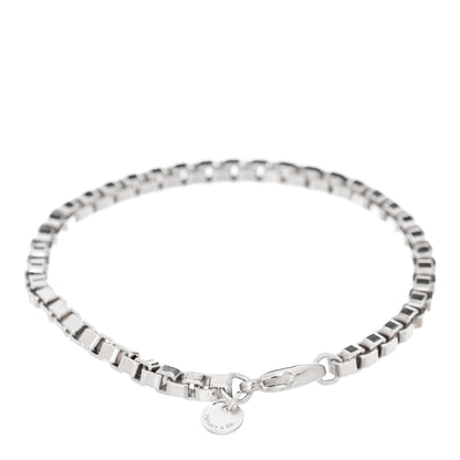 Tiffany Sterling Silver 4mm Venetian Link Bracelet 2 of 4