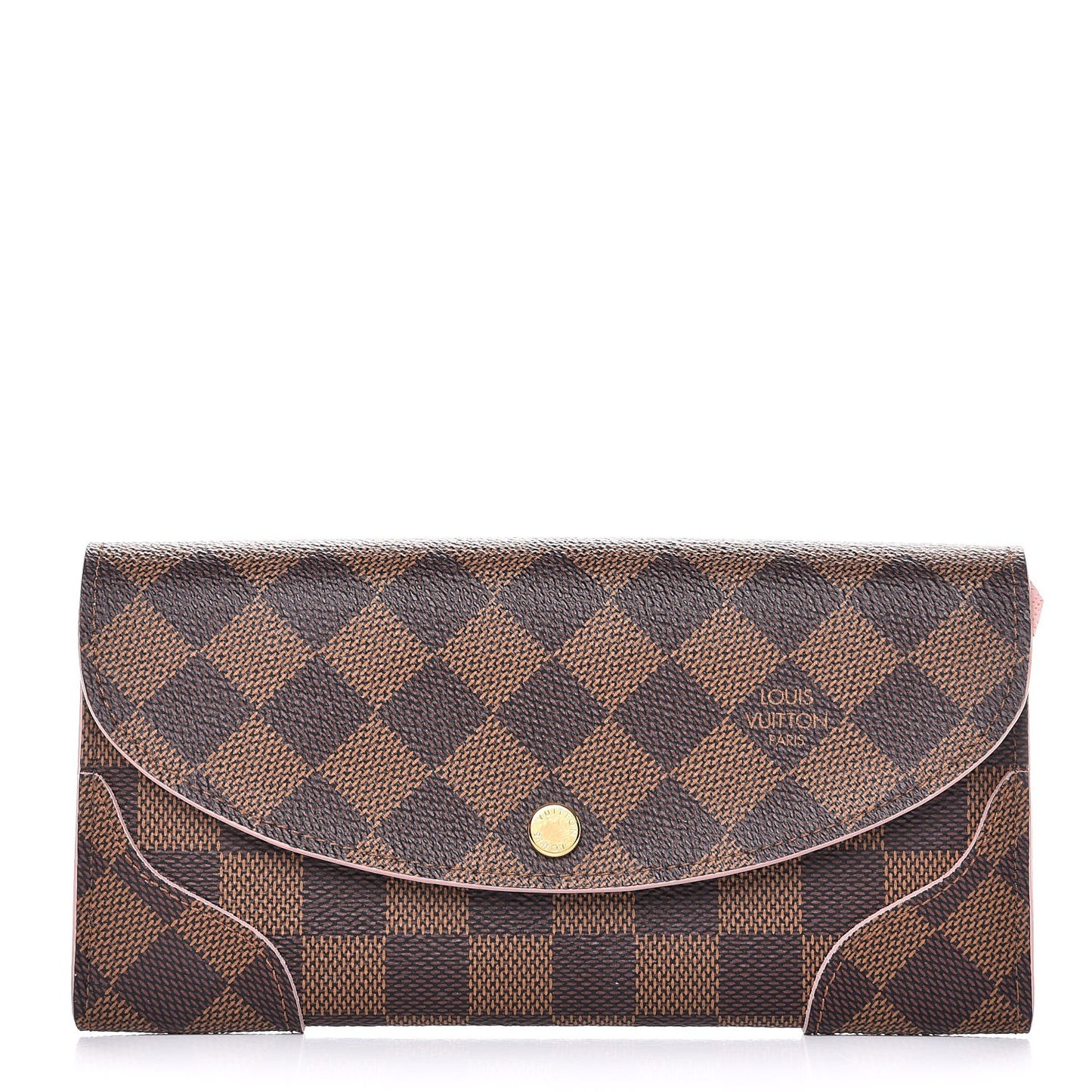 Damier Ebene Caissa Wallet Rose Ballerine