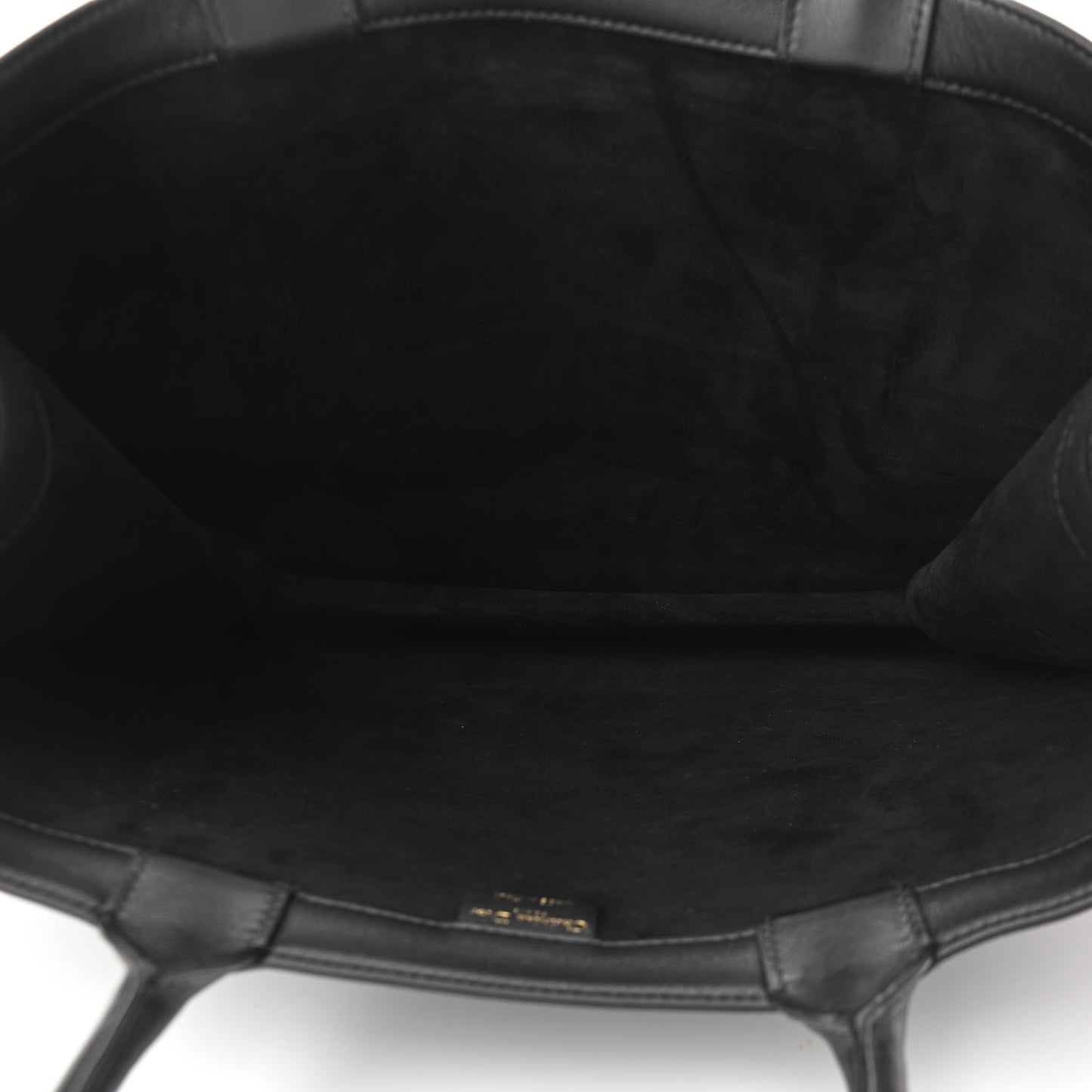 Calfskin Embossed Large Book Tote Black