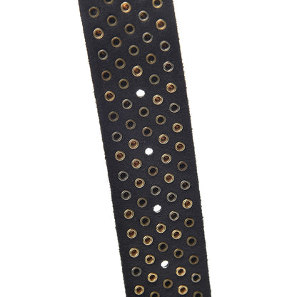 Gucci Calfskin Studded Feline Belt 100 40 Black 6 of 6