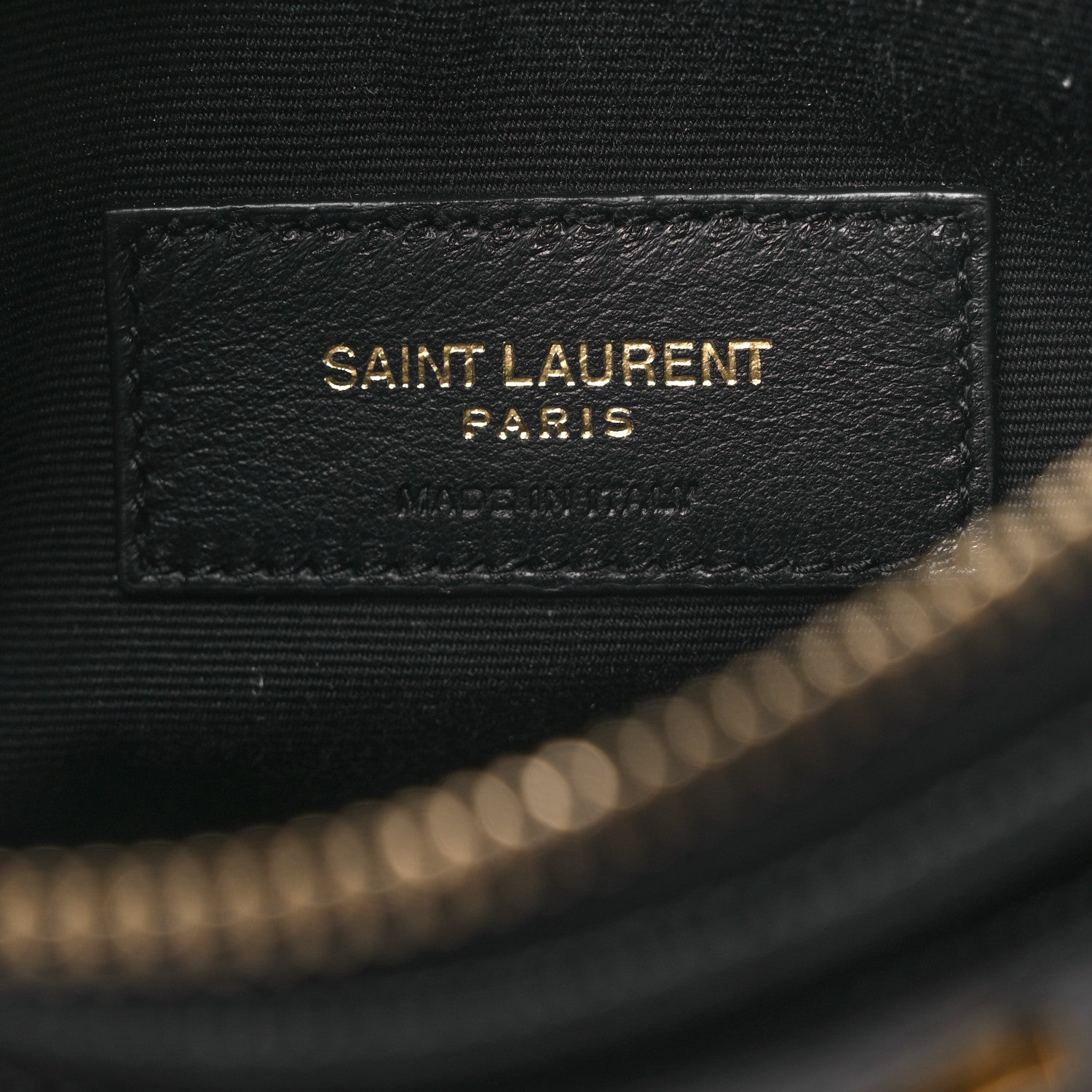 Saint Laurent Grain De Poudre Chevron Monogram Large Bill Pouch Black 6 of 8