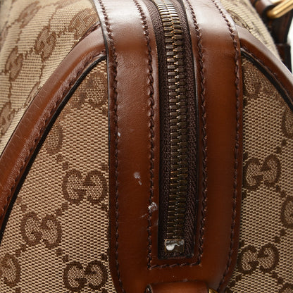 Gucci Monogram Medium Lady Web Boston Bag Beige Cuir 8 of 8