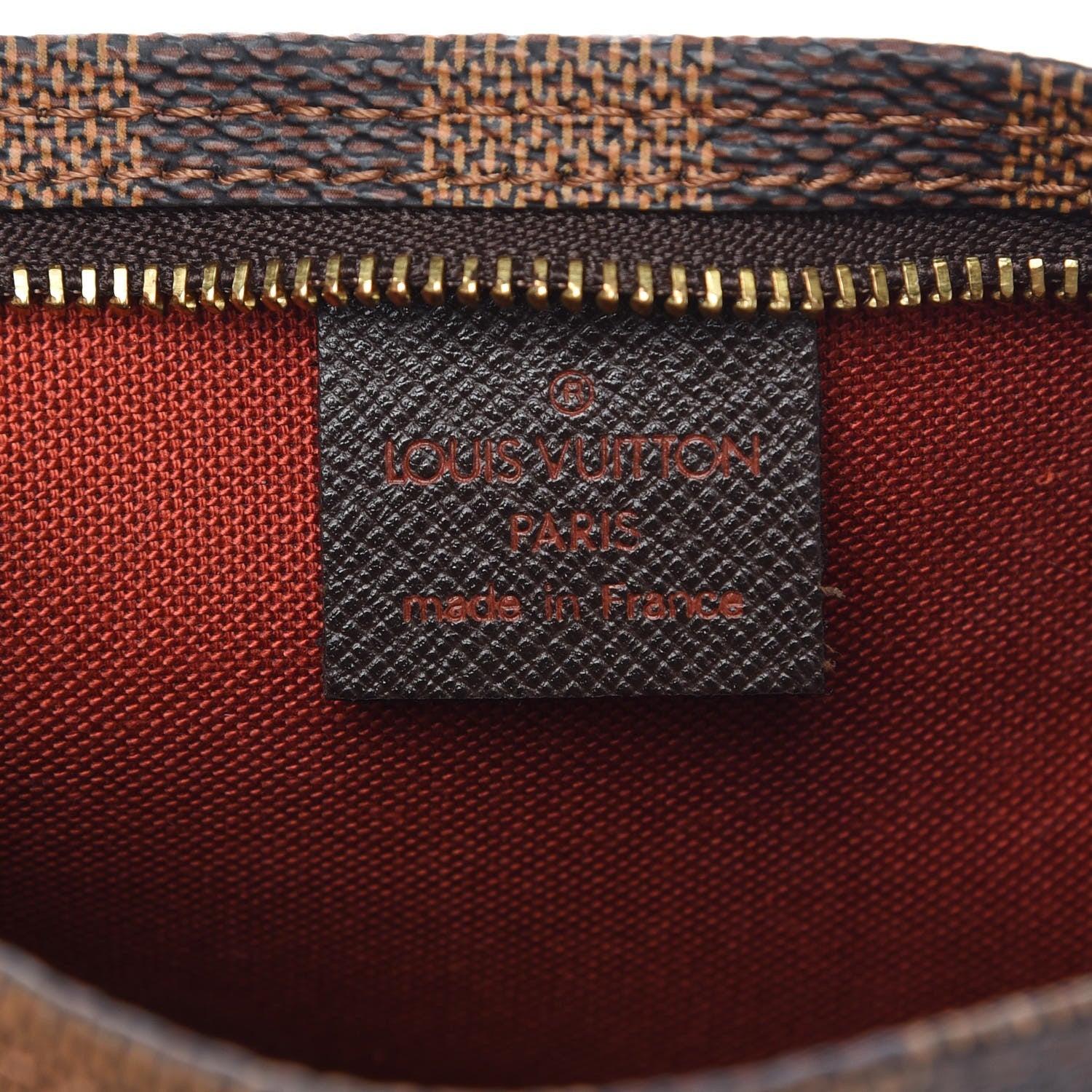 Louis Vuitton Damier Ebene Trousse Make Up Bag Pochette 6 of 7