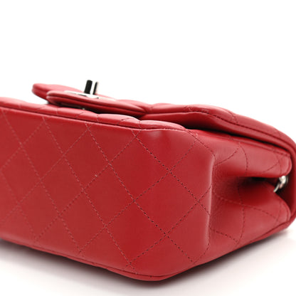 Chanel Lambskin Quilted Mini Square Flap Red 10 of 10