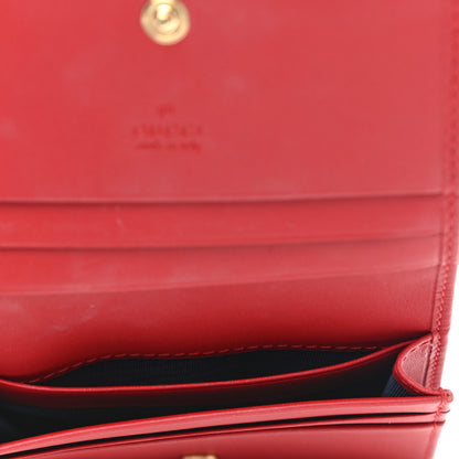 Gucci GG Supreme Monogram Blooms Card Case Beige Blue Navy Hibiscus Red 5 of 8