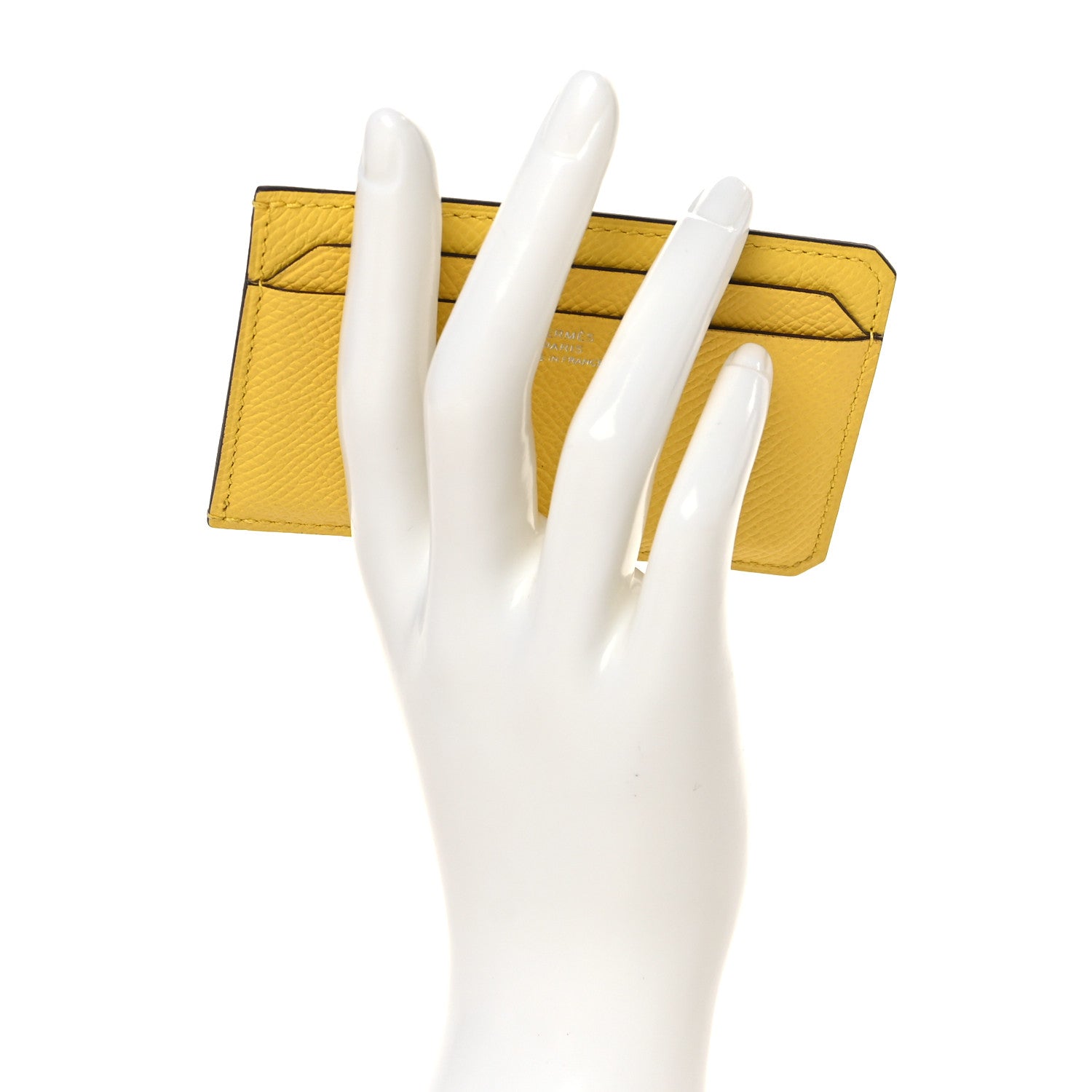 Hermes Epsom City 4CC Card Holder Jaune De Naples 2 of 5