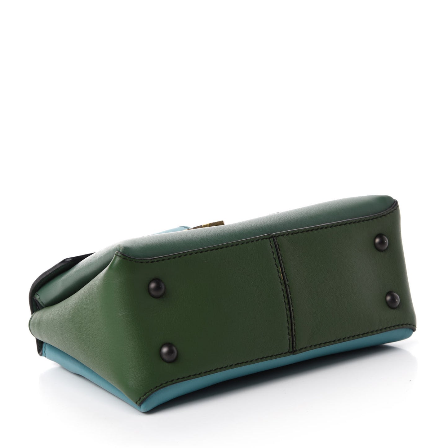 Nappa Multicolor Mini Piazza Bag Thyme Aqua Ivy Black