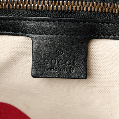 Gucci Soft GG Supreme Monogram Kingsnake Vertical Tote Black 9 of 14