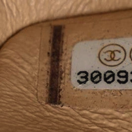 Lambskin Quilted Medium Double Flap Beige