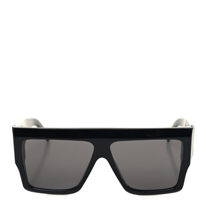 Celine Acetate Flat Top Rectangular Sunglasses CL400921 Black 2 of 7